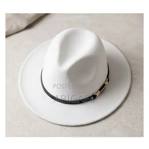 Classic White Felt Fedora