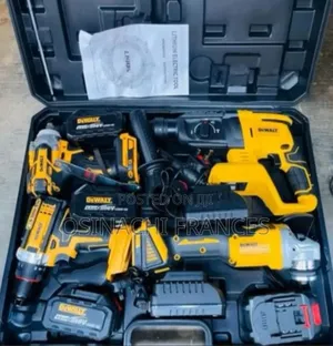 4in1 Dewalt Battery Machines Drill Hammer Wrench Grinder All in Set