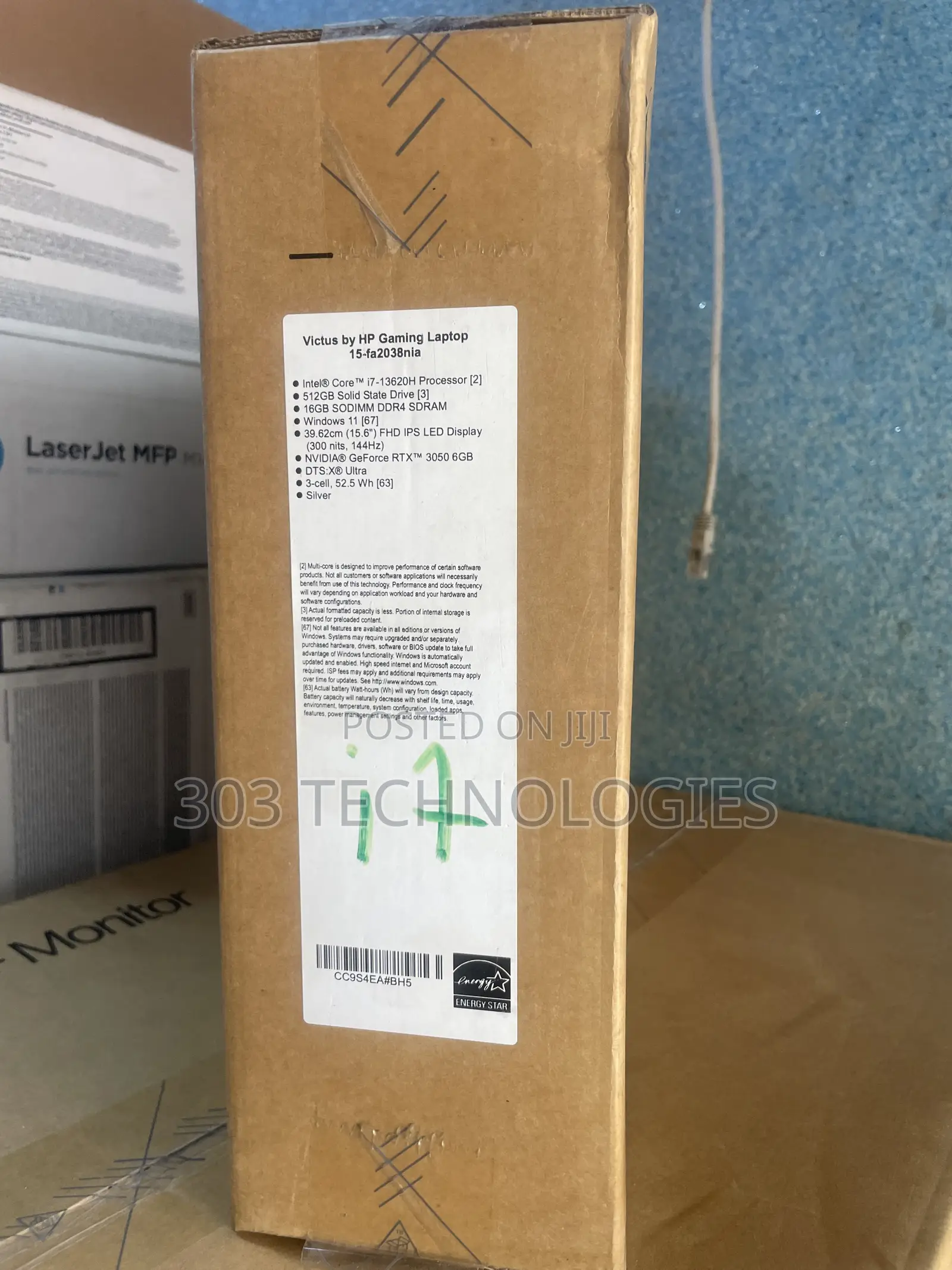 New Laptop HP Victus 15 16GB Intel Core i7 SSD 512GB