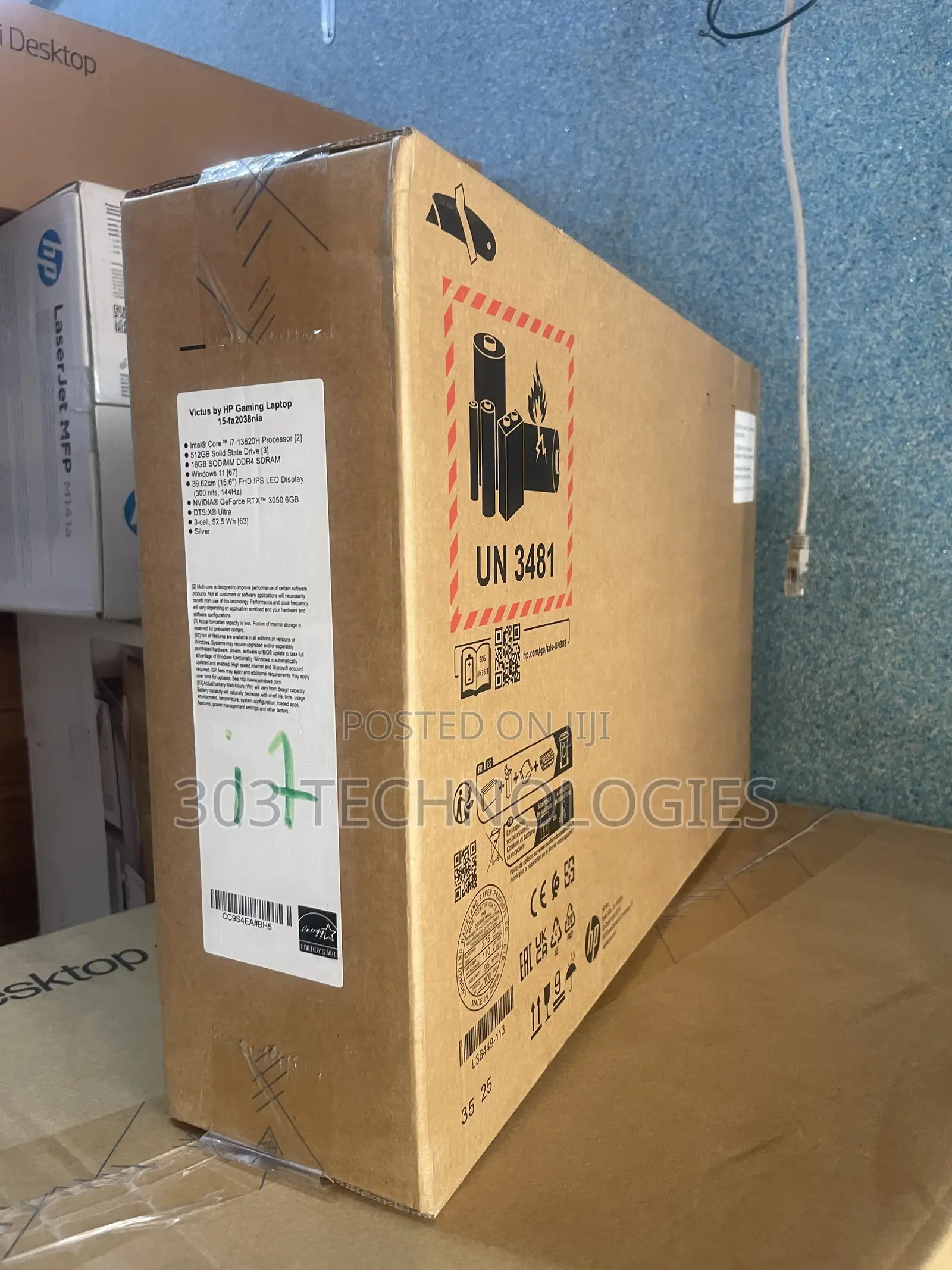 New Laptop HP Victus 15 16GB Intel Core i7 SSD 512GB