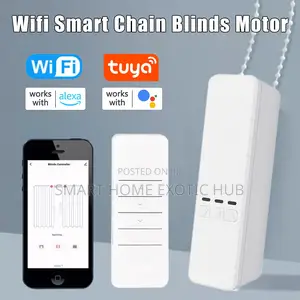 Tuya Smart Wifi Remote Control Blinds Curtain Chain Motor