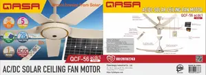 Qasa 56" Ac/Dc Solar Ceiling Fan