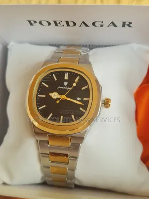 Poedagar 613 Women Gold and Silver Bracelet Wristwatch