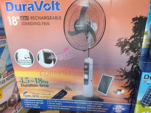 Dura Volt Solar Fan With Bluetooth Speaker