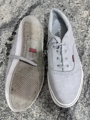 Clean Used Levi's Grey Casual Plimsoll Shoes