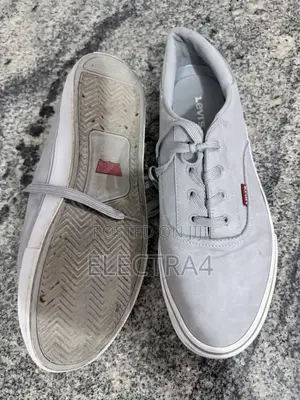Clean Used Levi's Grey Casual Plimsoll Shoes