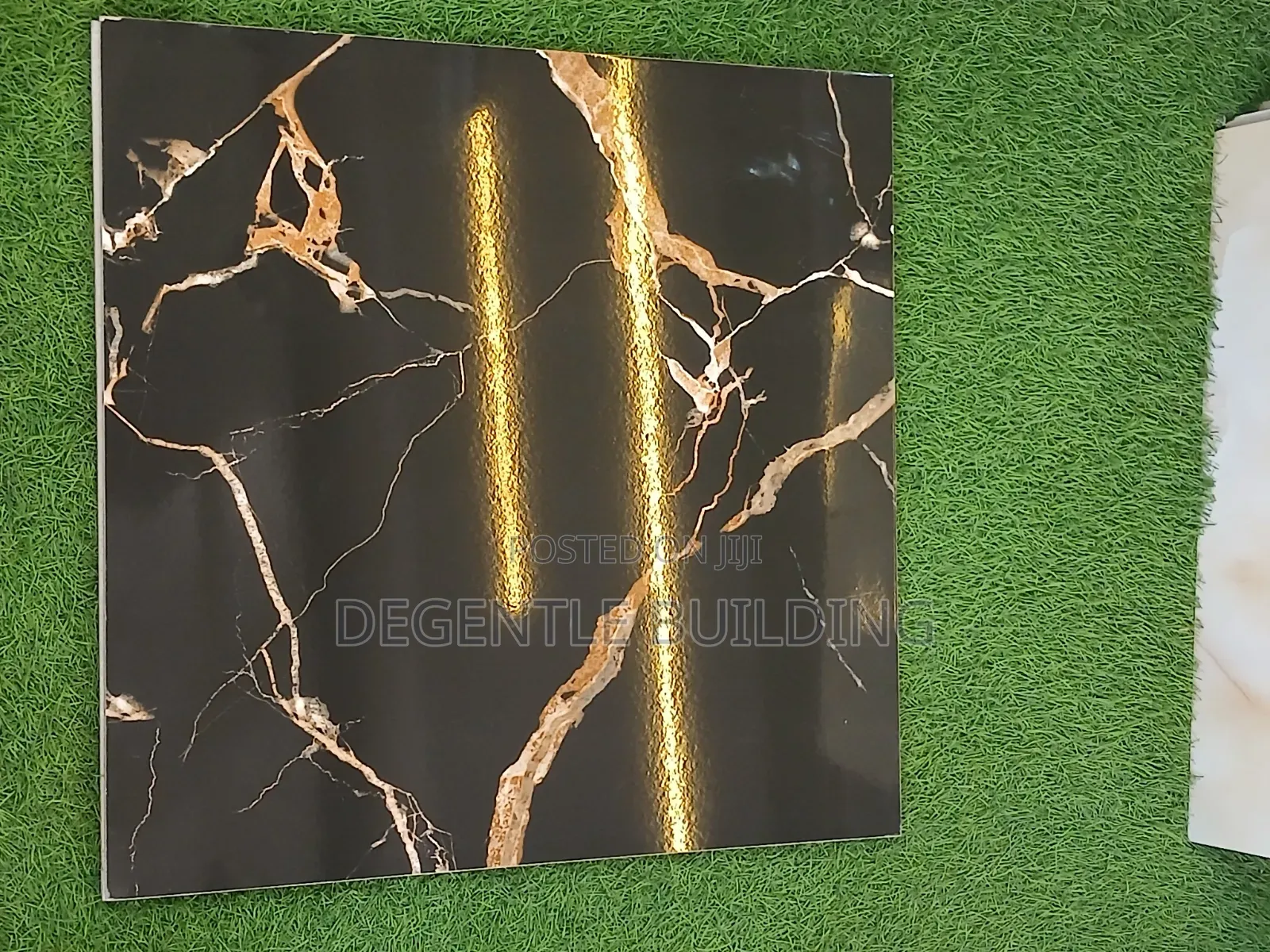 Black and Gold 60x60 Porcelain