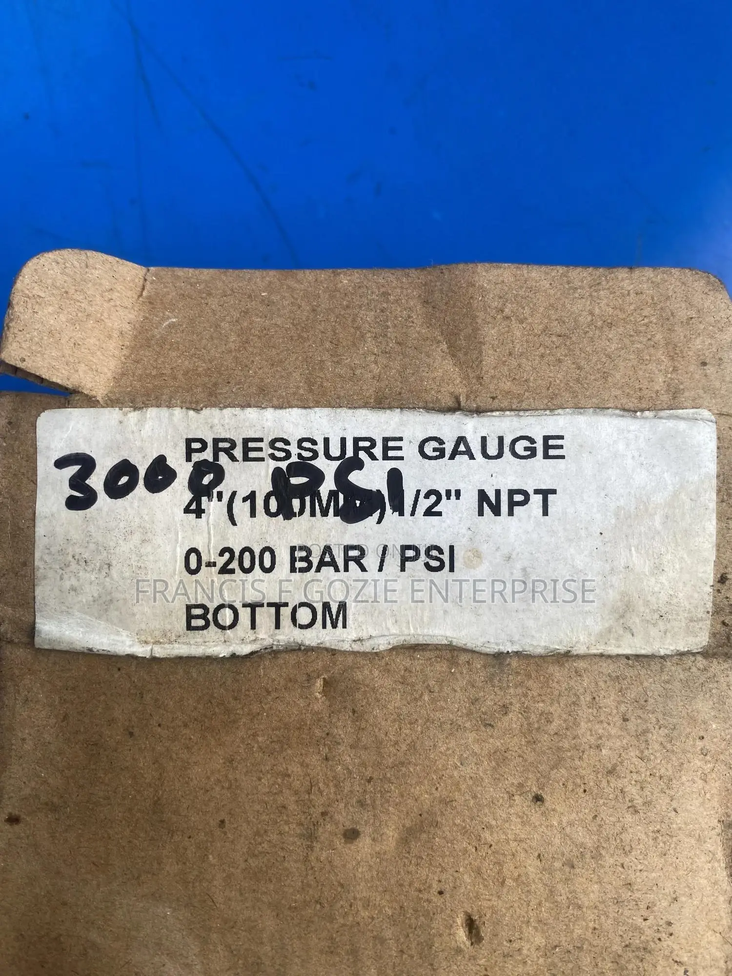 Pressure Gauge 4”