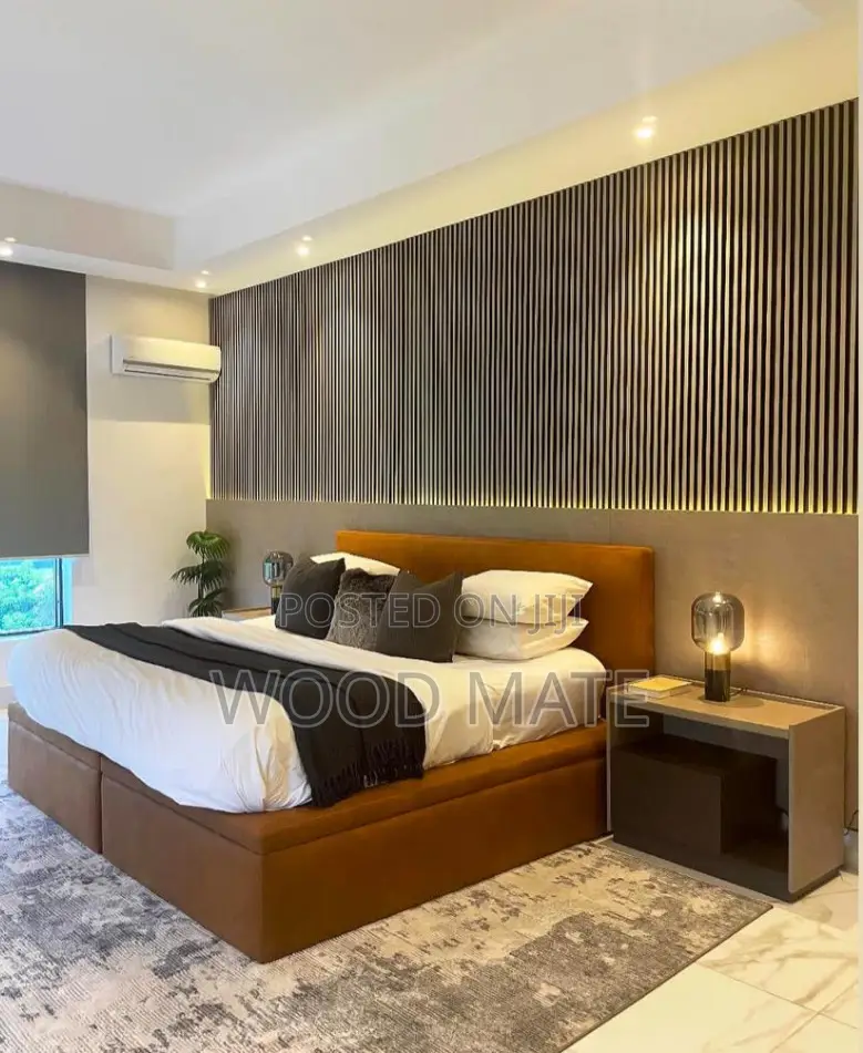 Standard 6 by 6 Bed Frame With Wall Panel Full