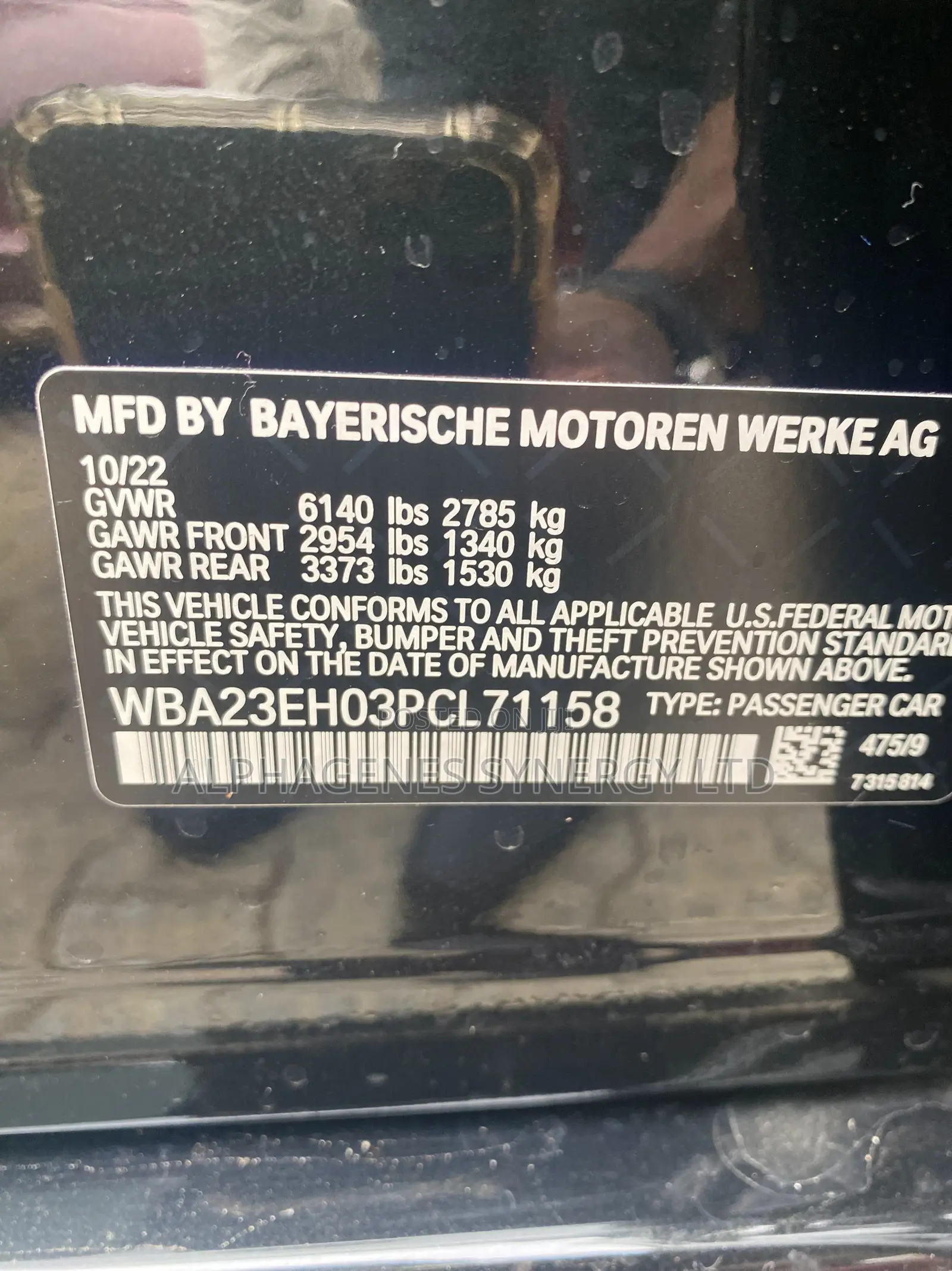 BMW 740 2023 Black