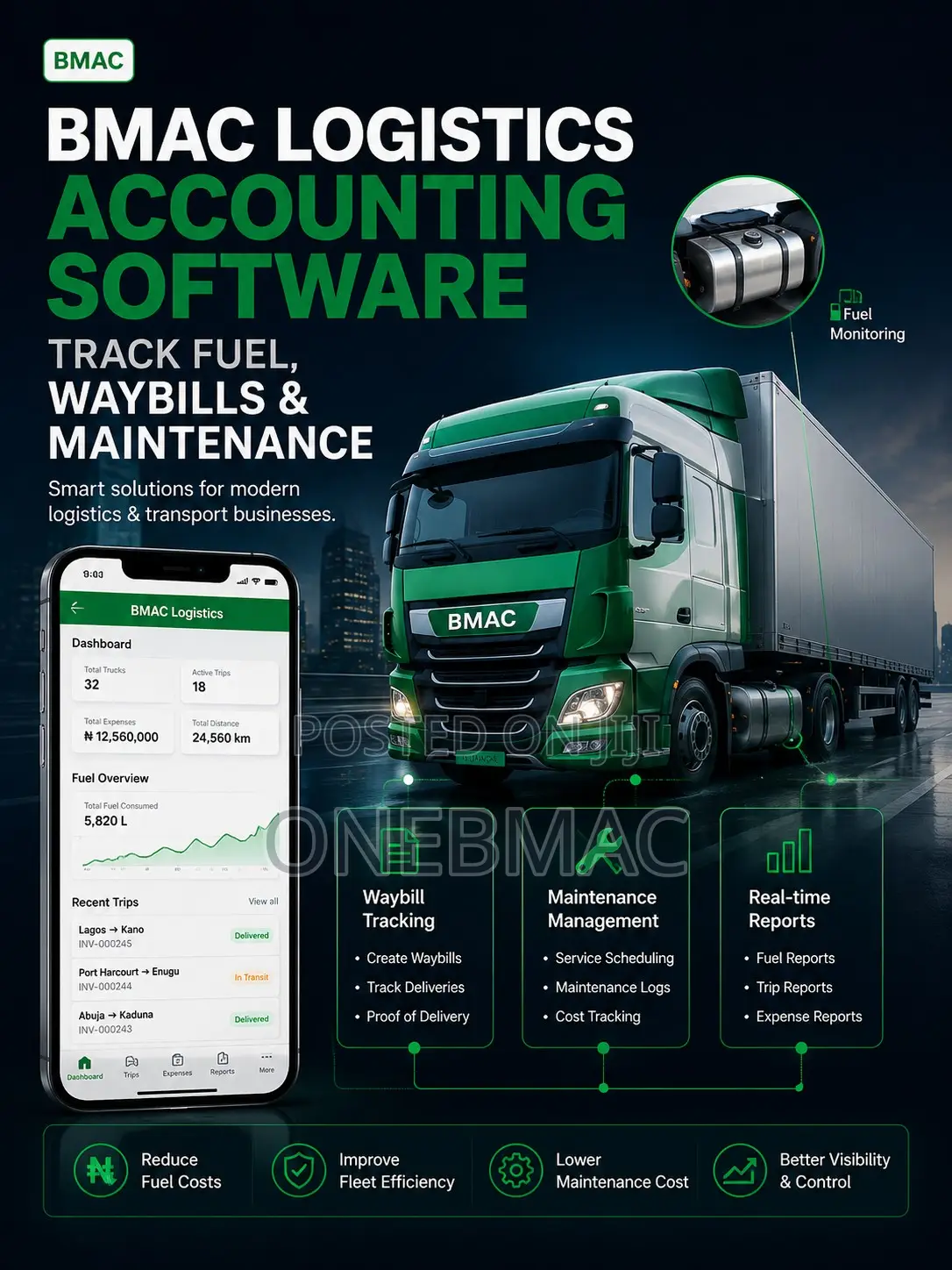 Bmac Accounting Software – Track Fuel, Waybills Maintenance