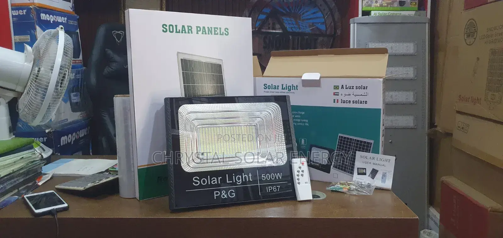 500watts Solar Flood Light With Panel Water Resistance