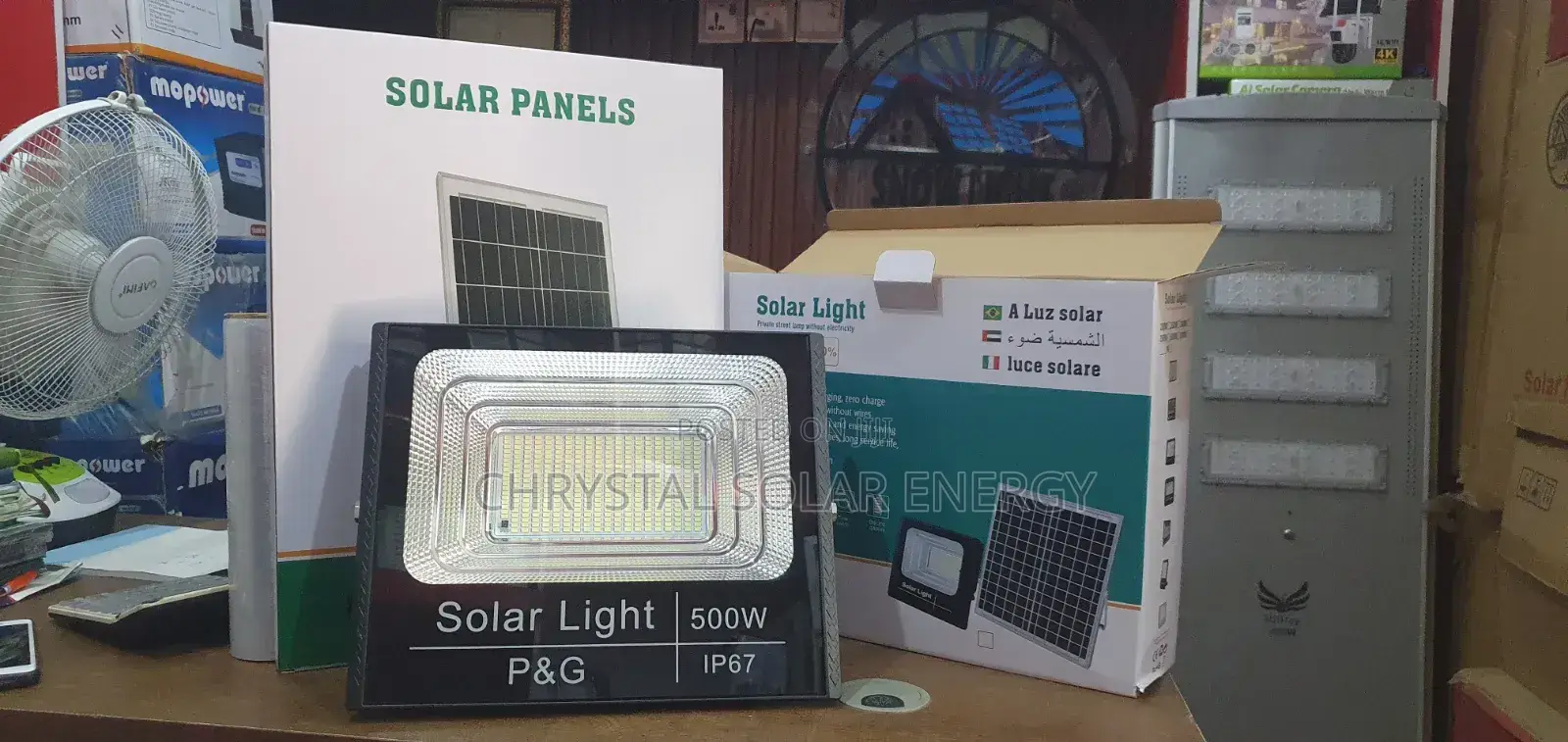 500watts Solar Flood Light With Panel Water Resistance