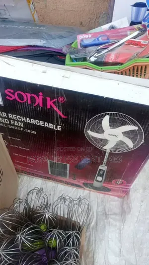 Sonik Solar Rechargeable Fan