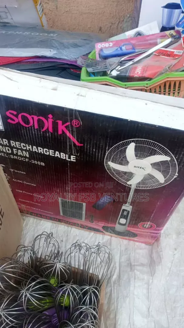 Sonik Solar Rechargeable Fan