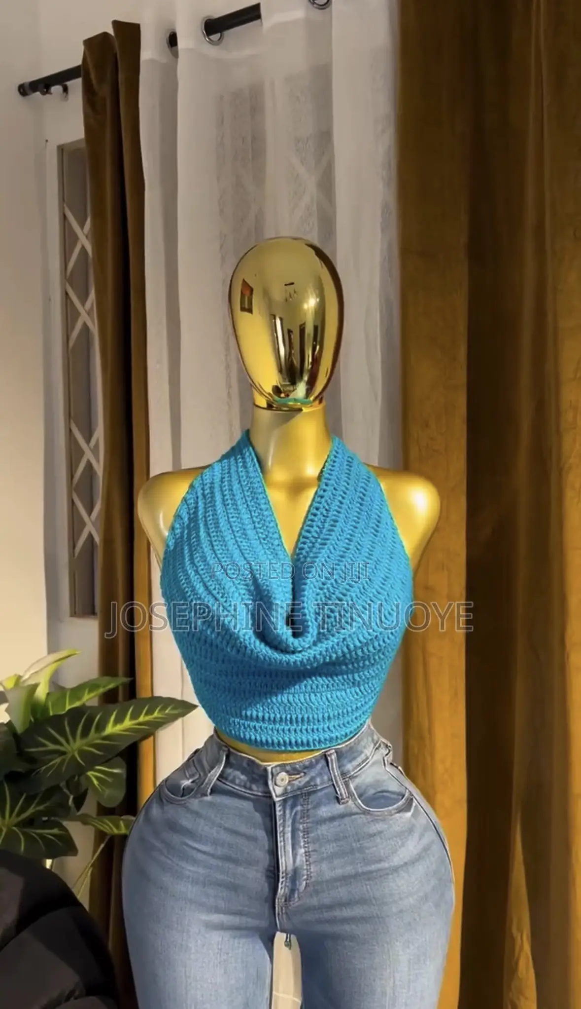 Backless Crochet Top