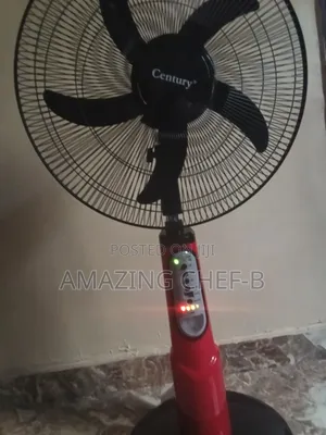 Century 18" Standing Fan Red Black (Almost Like New 3 Weeks Used)