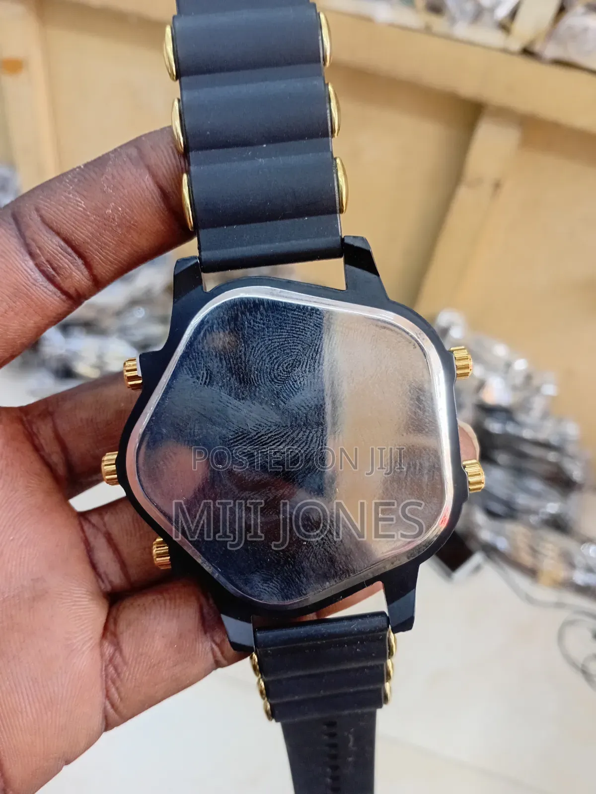 5-Time Zone Rubber Strap Watch