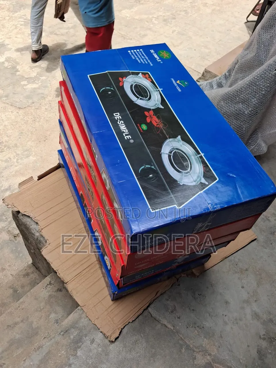 Double Gas Burner Glass