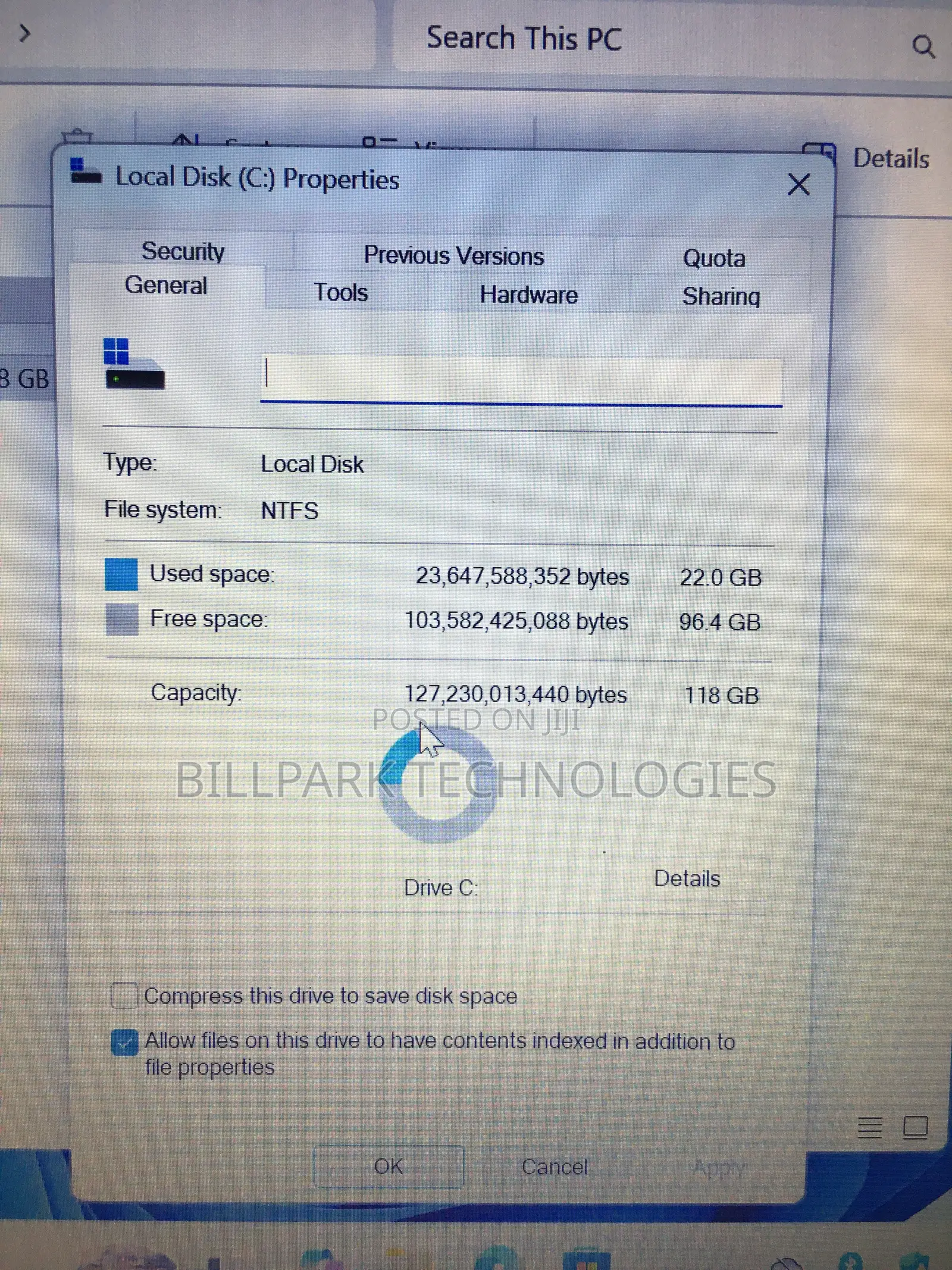 Laptop 8GB Intel Core i5 SSD 128GB