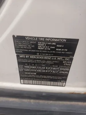Mercedes-Benz M Class 2007 White