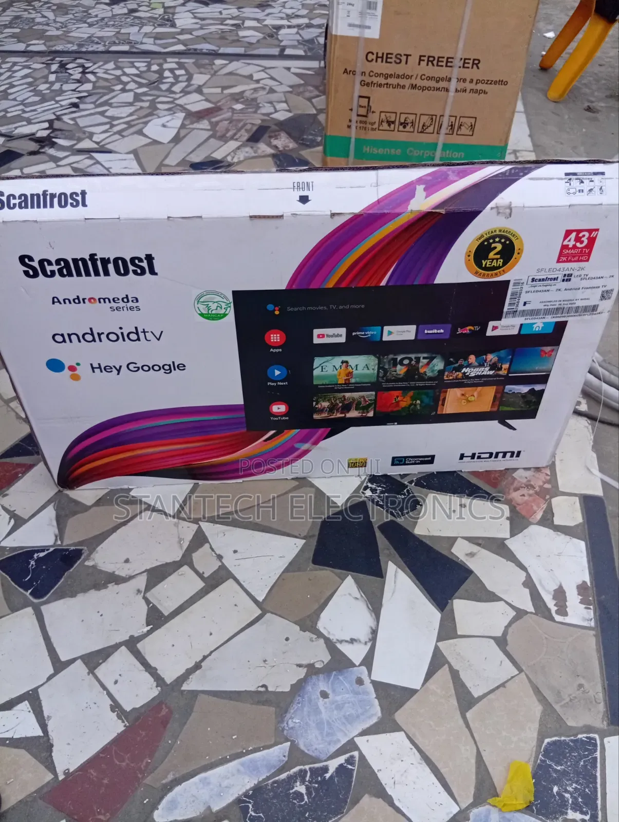 Scanfrost Smart Television 43inchs With 2yrs Warranty