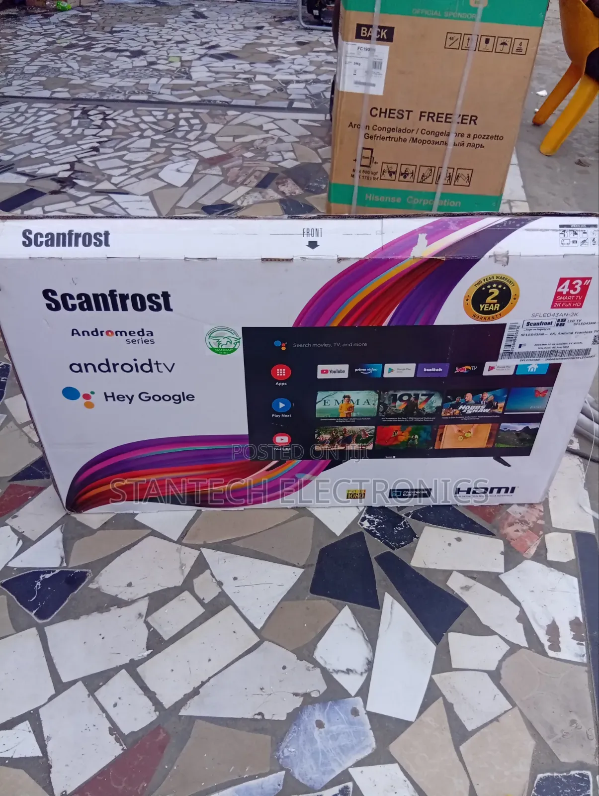 Scanfrost Smart Television 43inchs With 2yrs Warranty