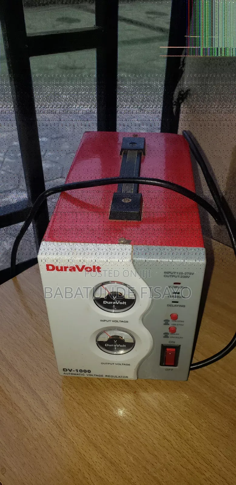 Used Duravolt Stabilizer 1000w Red