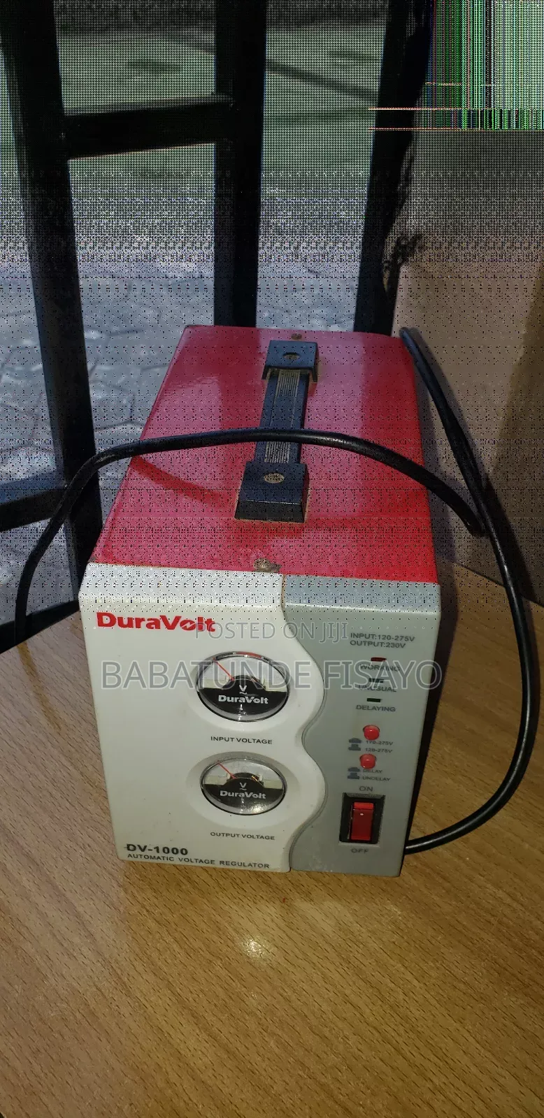 Used Duravolt Stabilizer 1000w Red