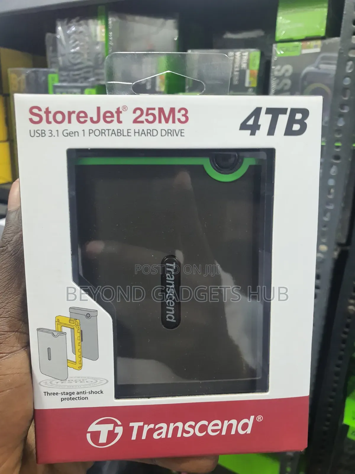 Transcend Storejet 25m3 4tb Portable Hard Drive