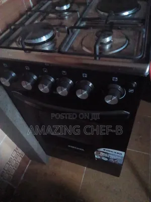 Bruhm Standing Cooker Oven (3 Faces 4 Gas Burner and 1 Electric Face)