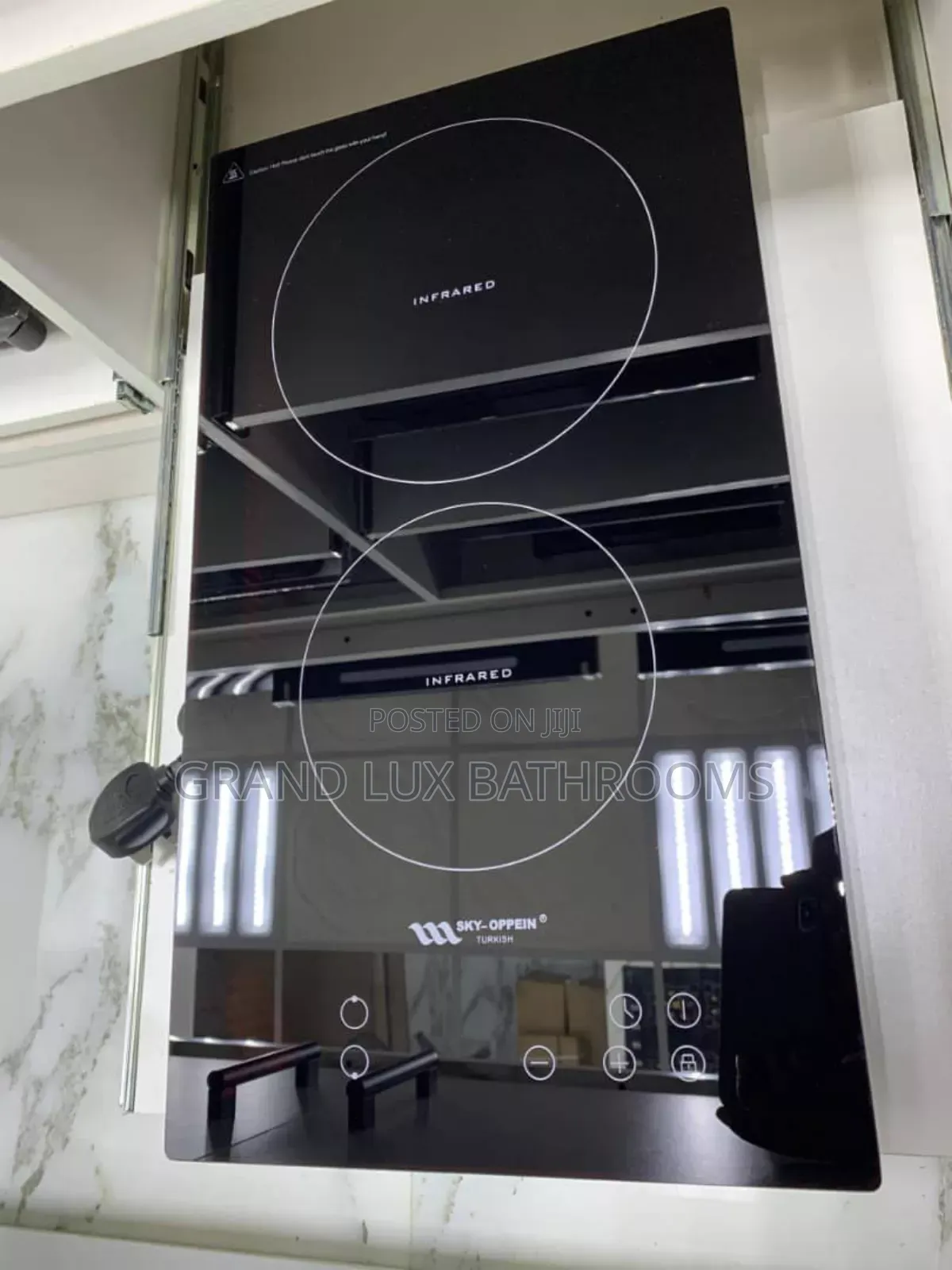 Electric 2-Zone Built-in Infrared Ceramic Cooktop With Touch Controls