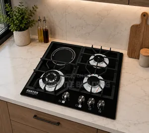 Three Burner Gas Cooker With Hotplate