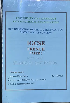 Igcse French Paper 1