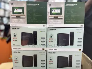 Green Lion Android Tv Box With Remote Control - Black