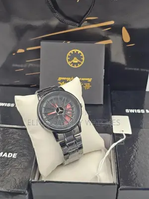 3d Spinning Face Men's Stainless Steel Watch
