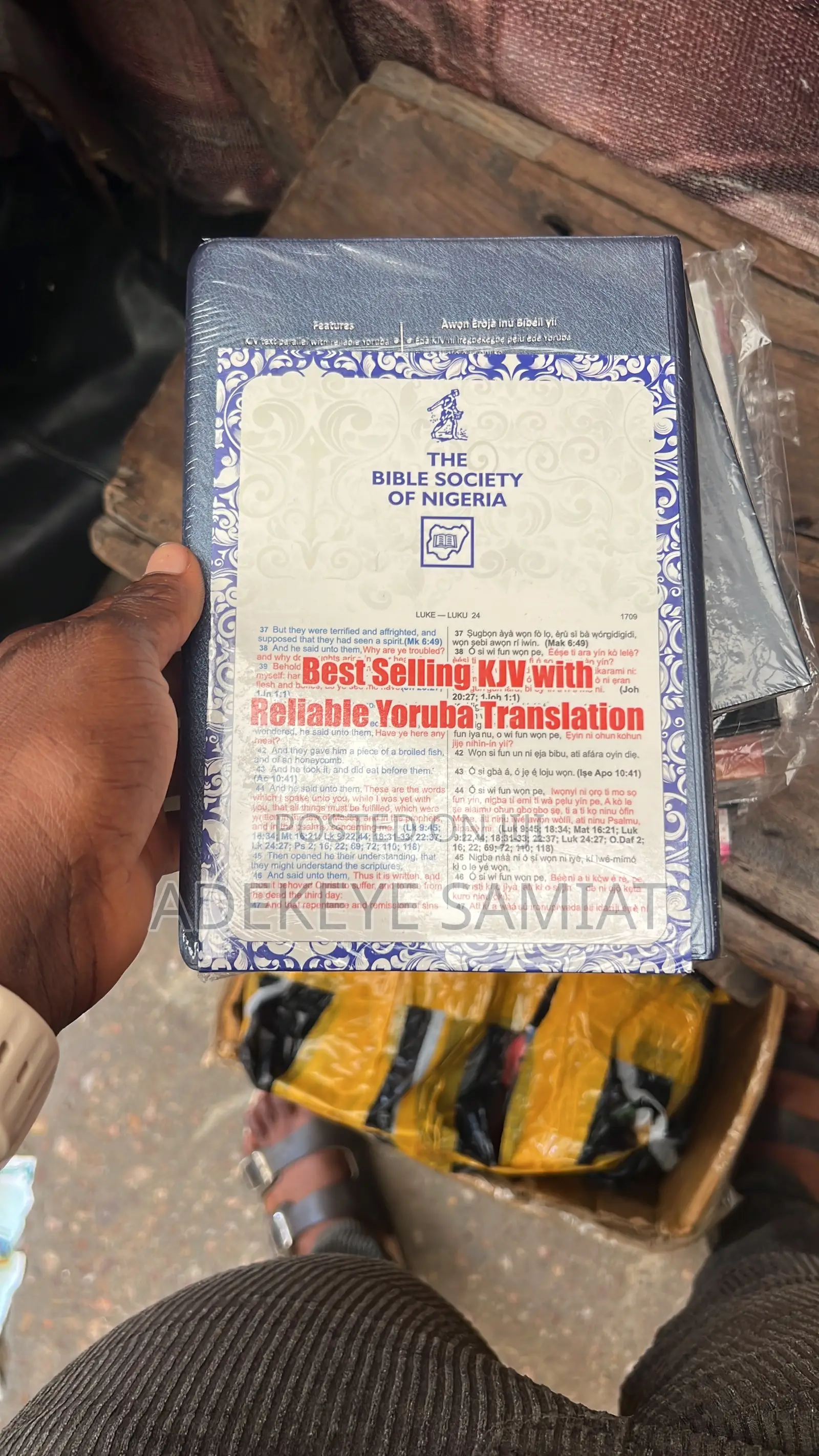 Eng and Yoruba Medium Size With Reference