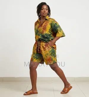 Handmade Adire Shirt and Shorts