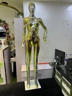 Female Gold Chrome Mannequin for Sale