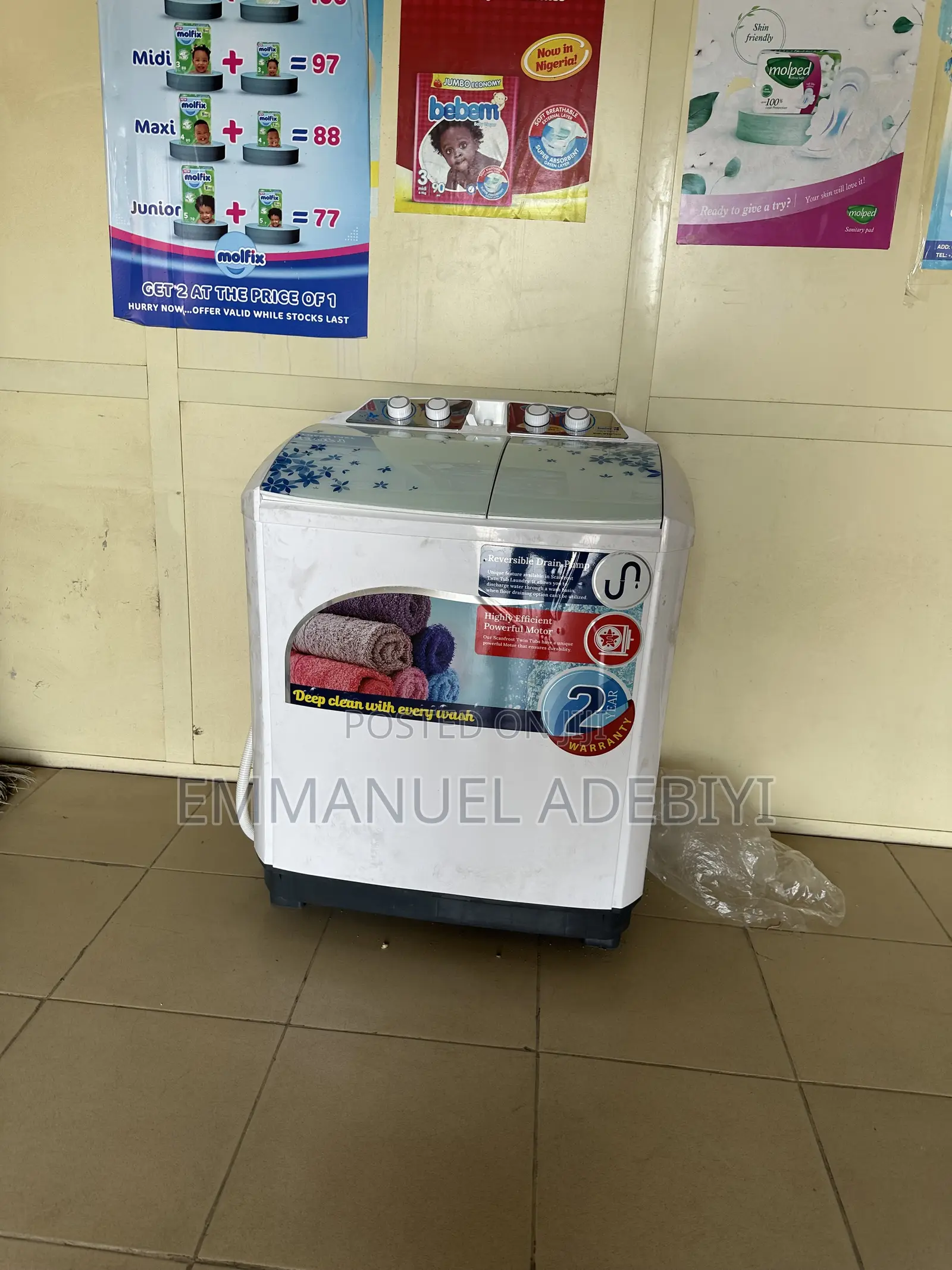 Top Loader Washing Machine.