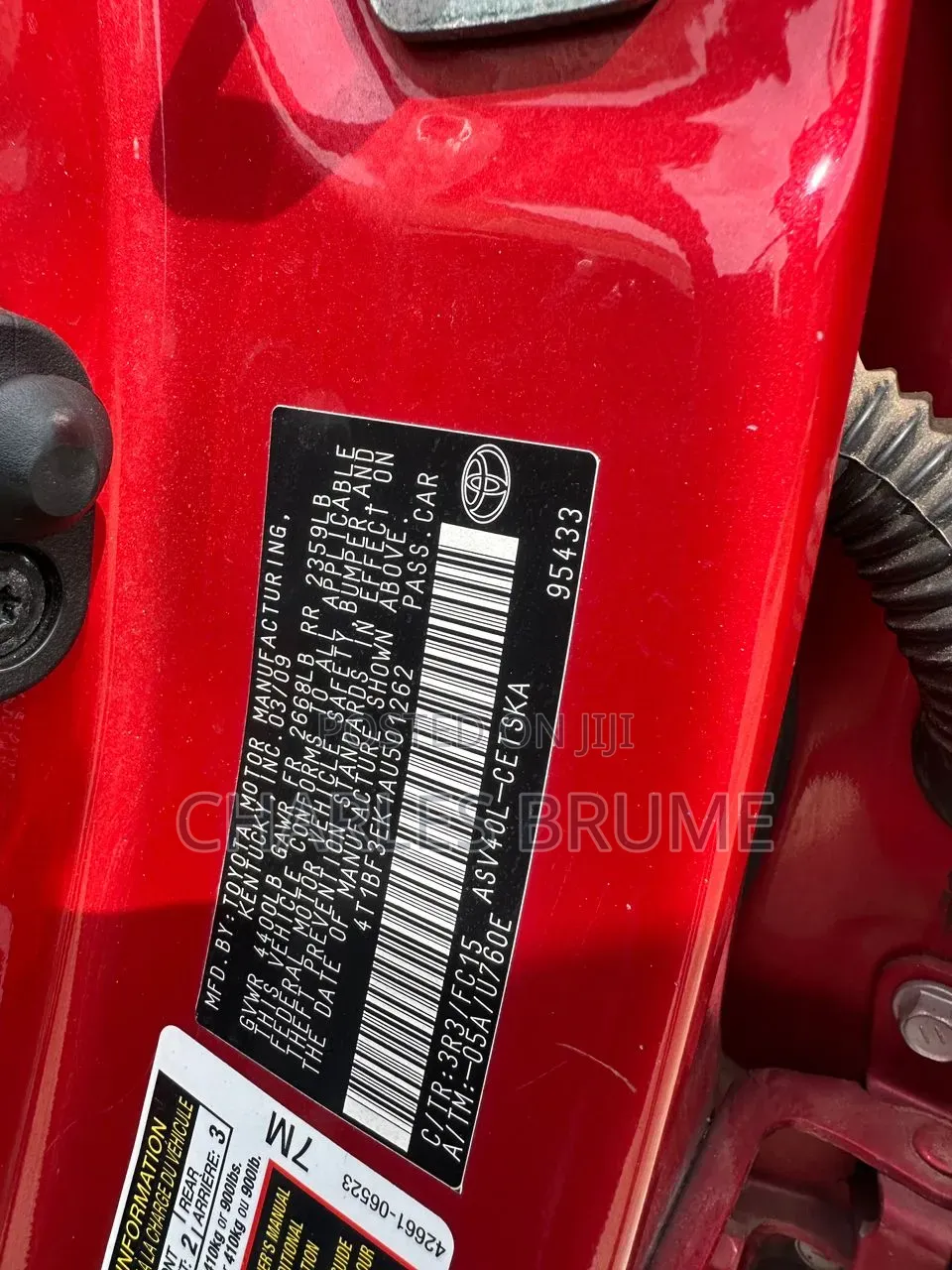 Toyota Camry SE 4dr Sedan (2.5L 4cyl 6AM) 2010 Red