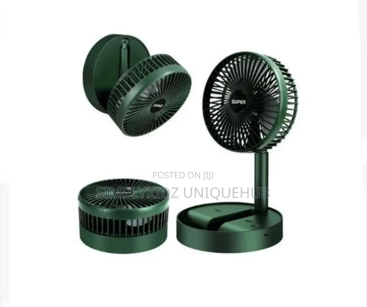 Rechargeable Retractable Telescopic Fan