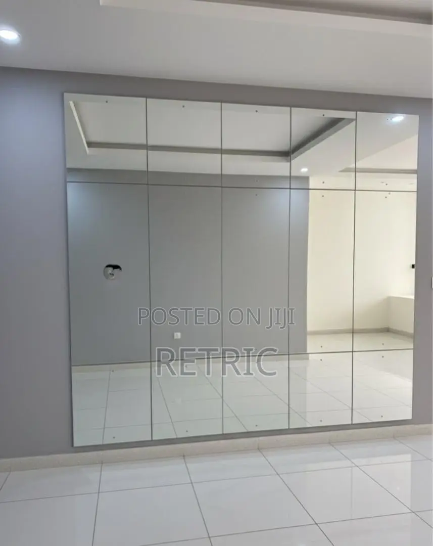 Large 11ft by 10ft Wall Morror Grid