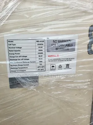 6.5kwh 51.2v Hyper Power Lithium Ion Battery