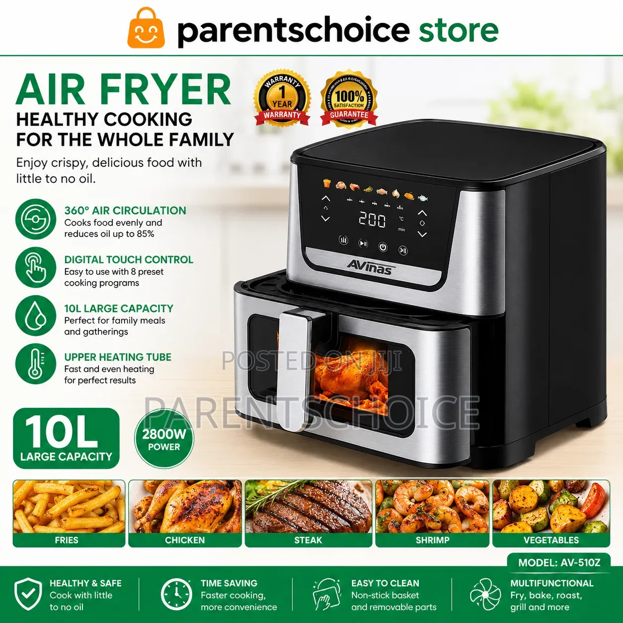 Avinas 10l Digital Airfryer