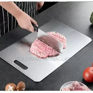 Double Sided Stainless Steel Chopping Board