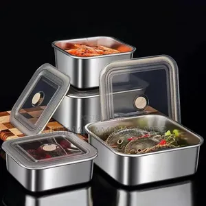 4pcs Stainless Steel Food Box