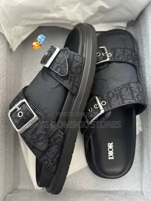 Dior Monogram Letter to Velcro Oblique Sandals