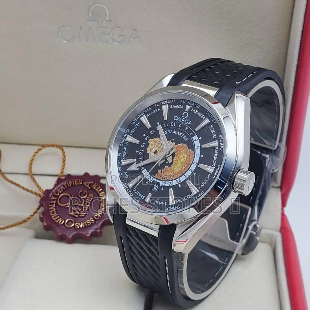 Omega Sea Master Automatic Skeleton Back Watch