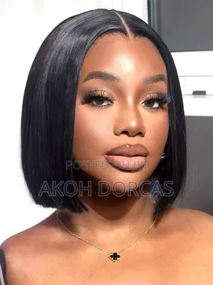 8 Inch Human Hair Blend Bob